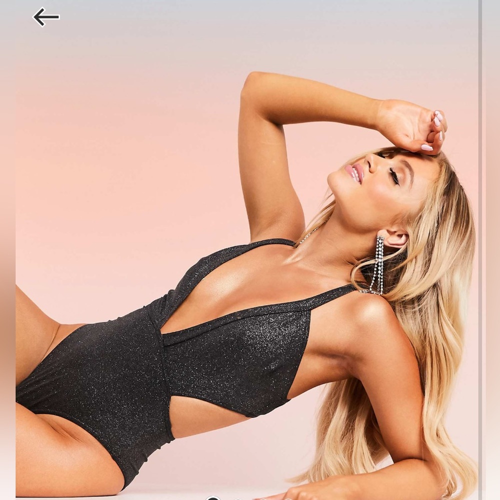 NWOT Black Cutout Swimsuit